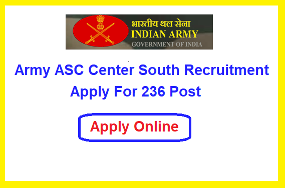 Army ASC Center South Recruitment 2023 Apply Online Form 