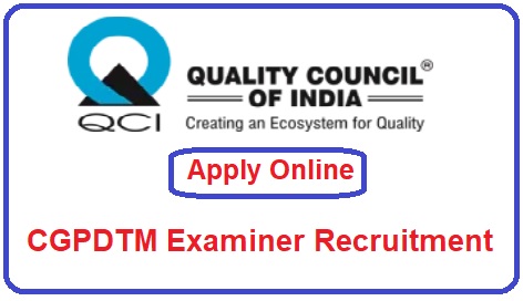 CGPDTM Examiner Recruitment 2023 Apply Online