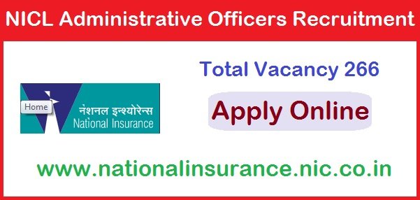 NICL Administrative Officers Recruitment 2025 Apply Online For 266 Post